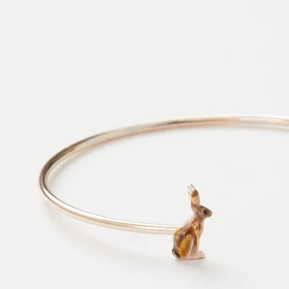 Hare Enamel Bangle