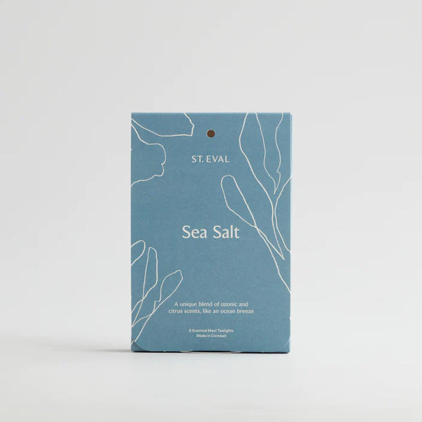 Lamorna Sea Salt Maxi Tealights - St Eval