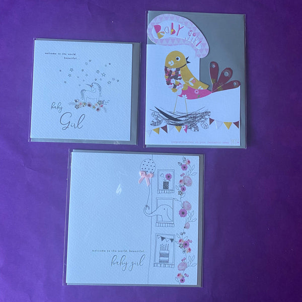 New Baby Cards - Girl