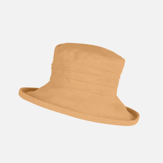 Hat - Linen Wide Brim Mustard
