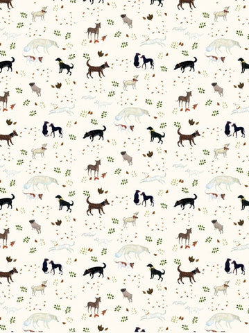 Dog Christmas Gift Wrapping Paper