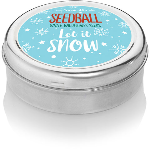 Seedball Tin Let it Snow