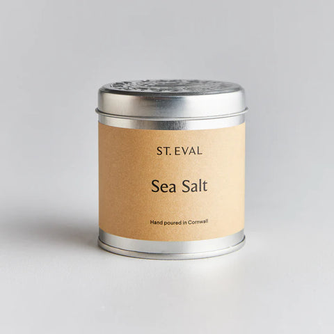 St Eval Candle in a tin - Sea Salt